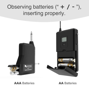 Fifine 20-Channel UHF Wireless Lavalier Lapel Microphone System with Bodypack