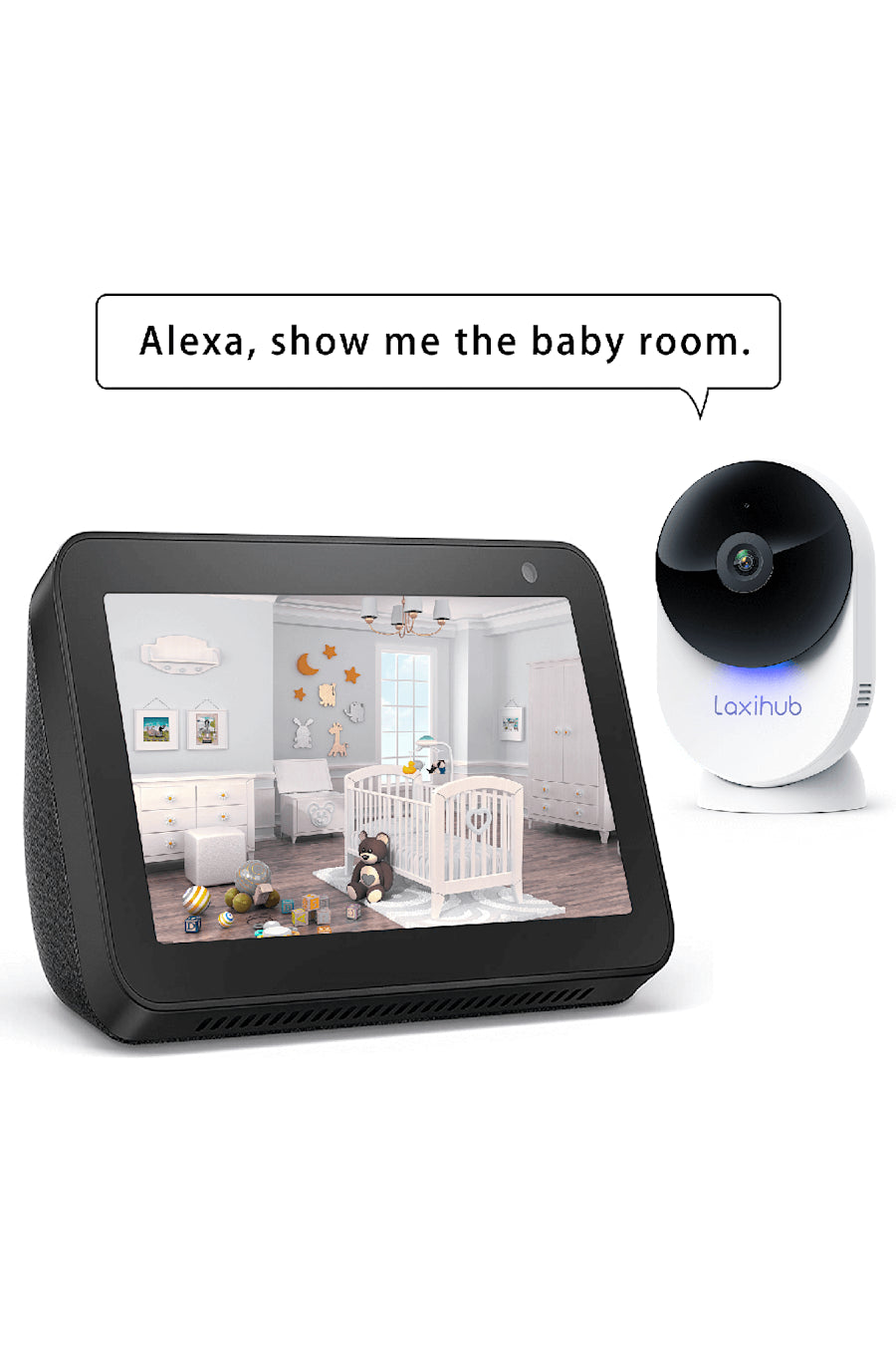 Laxihub - Laxihub Minicam 5G Indoor Baby Monitor 1080P FHD