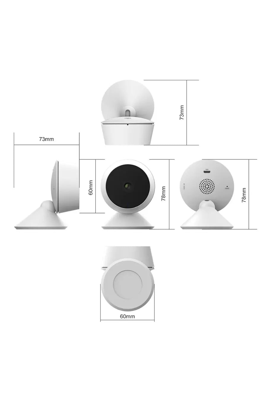 LAXIHUB - Laxihub WiFi Mini Full HD 1080P CCTV Home Wireless Security Camera/Baby Monitor